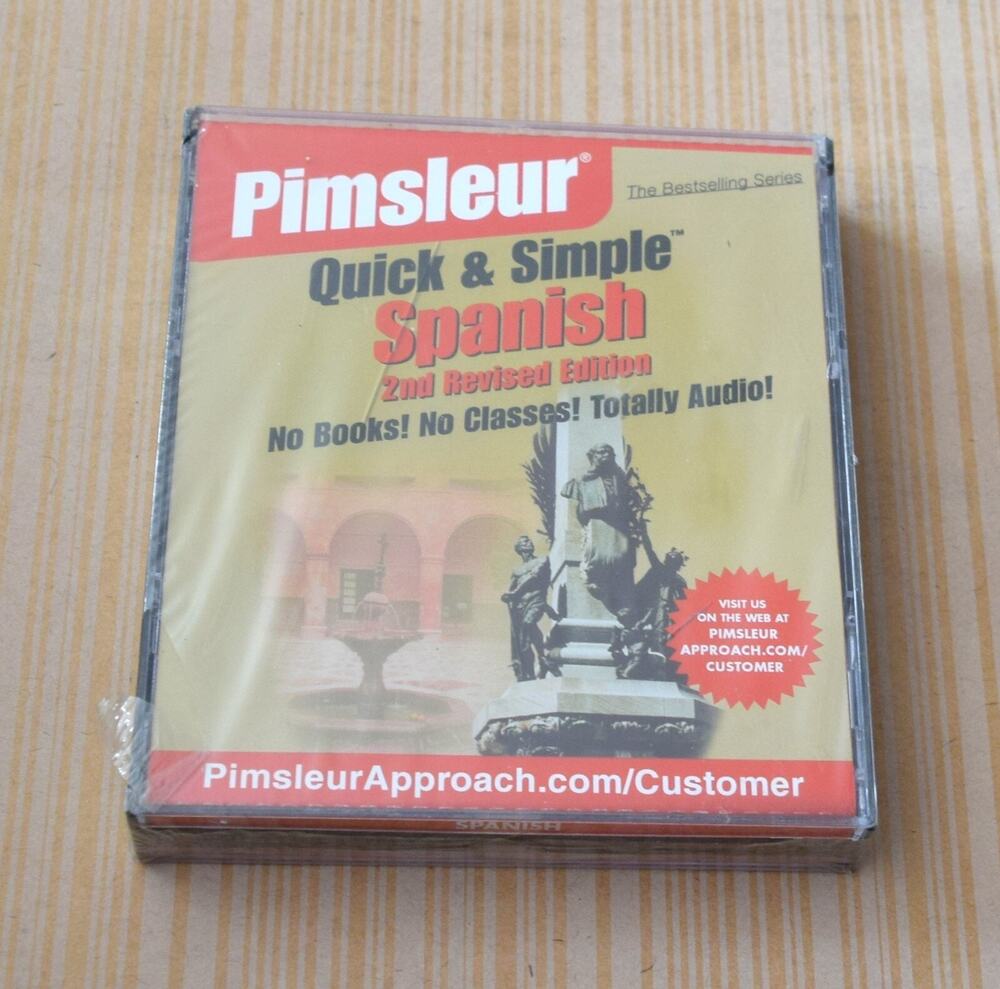 PIMSLEUR Quick& Simple 2nd Revised Edition Audio Spanish Lessons 4 CD NEW SEALED